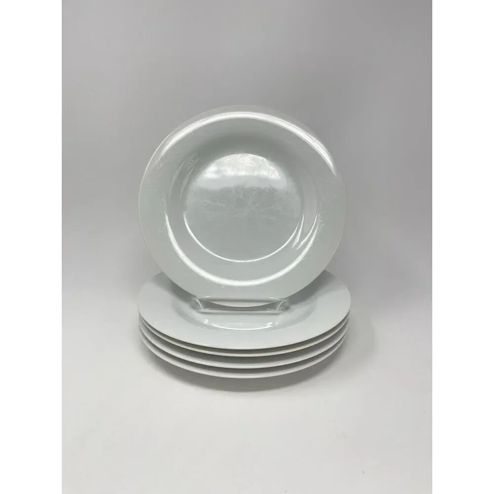 Pottery Barn PB White Porcelain Salad Plate 8.25” Diameter Japan